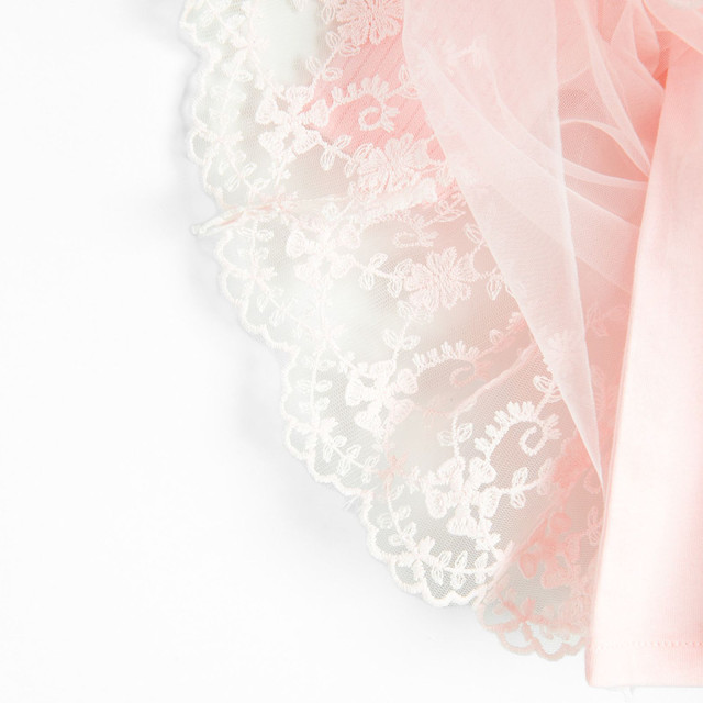 Рокля с дълъг ръкав, цвят: Розов