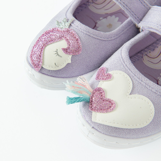 Пантофи, цвят: Светло виолетов