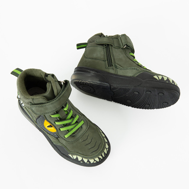 Високи обувки, цвят: Каки