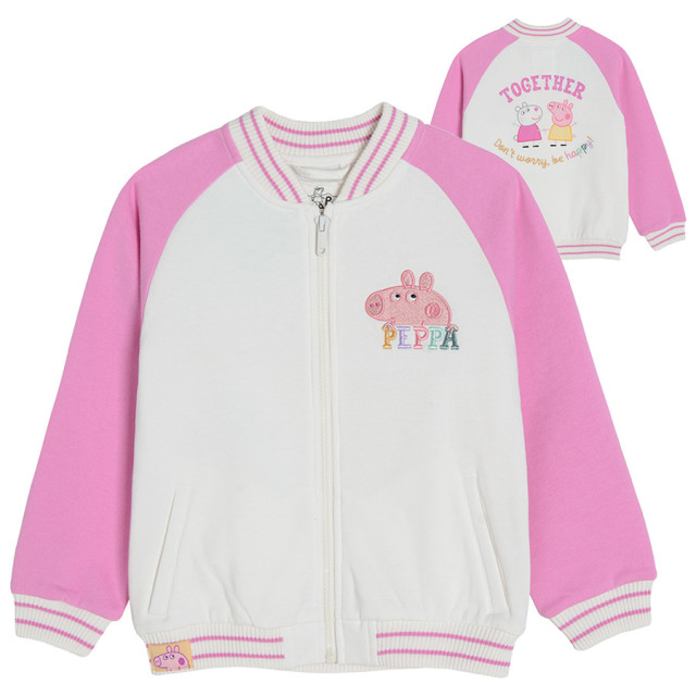 Блуза с дълъг ръкав PEPPA PIG, цвят: Кремав