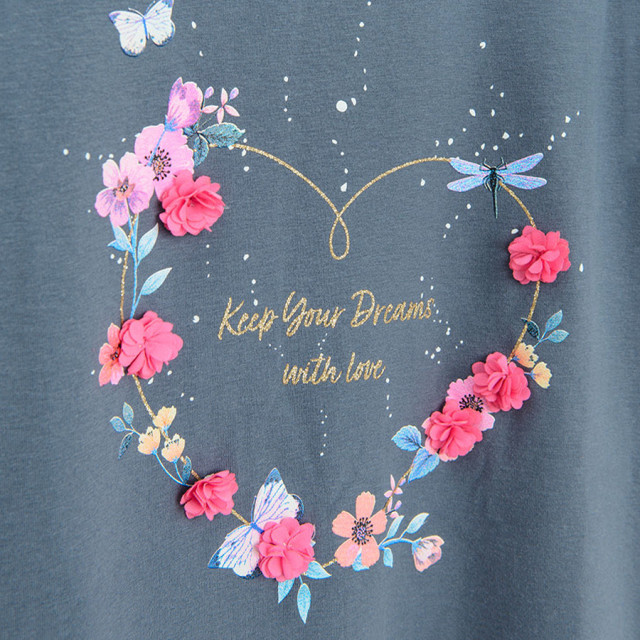 Тениска с дълъг ръкав, цвят: Сив