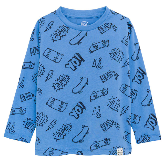 Тениска с дълъг ръкав 2бр., цвят: Микс