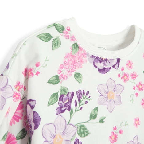 Рокля с дълъг ръкав, цвят: Бял