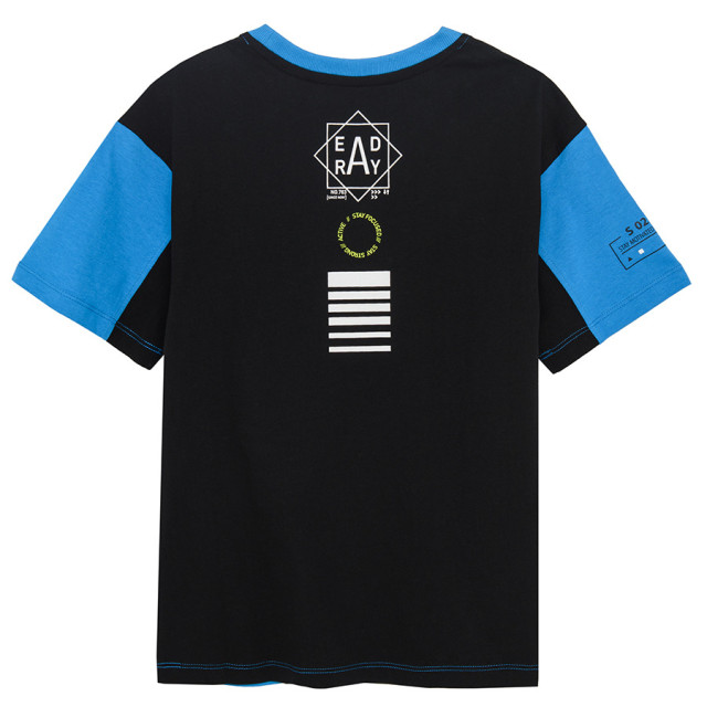 Тениска с къс ръкав, цвят: Син