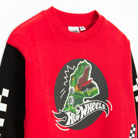 Блуза с дълъг ръкав HOT WHEELS, цвят: Червен