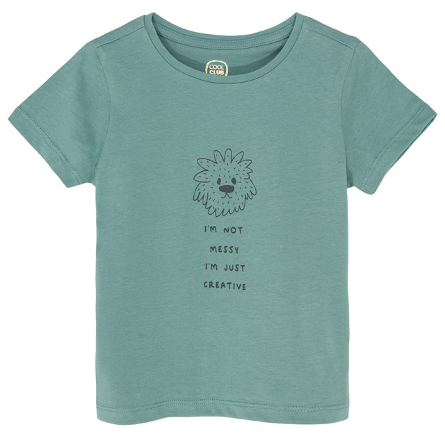 Тениска с къс ръкав, цвят: Зелен