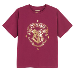 Тениска с къс ръкав HARRY POTTER, цвят: Бургунди