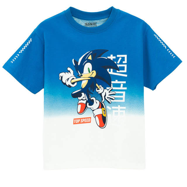 Тениска с къс ръкав SONIC, цвят: Син