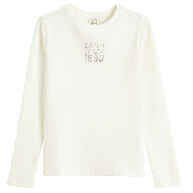 Тениска с дълъг ръкав, цвят: Бял