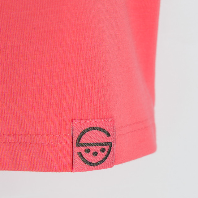 Тениска с къс ръкав, цвят: Коралов