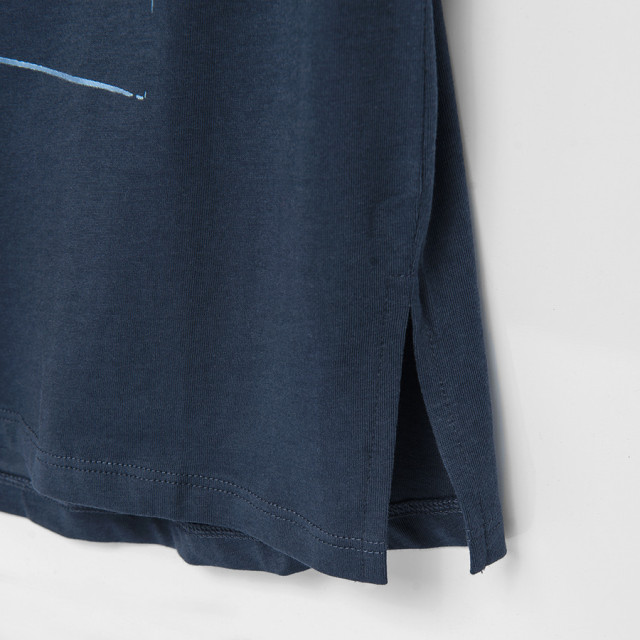 Тениска с къс ръкав, цвят: Морско син