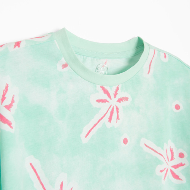 Тениска с къс ръкав, цвят: Син