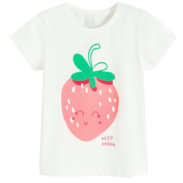 Тениска с къс ръкав, цвят: Бял