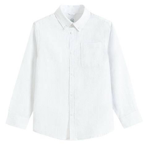 Риза с дълъг ръкав, цвят: Бял