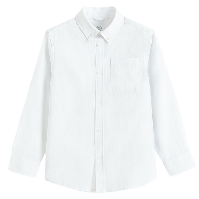 Риза с дълъг ръкав, цвят: Бял