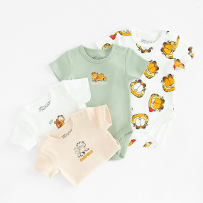 Боди с къс ръкав 4бр. GARFIELD, цвят: Микс