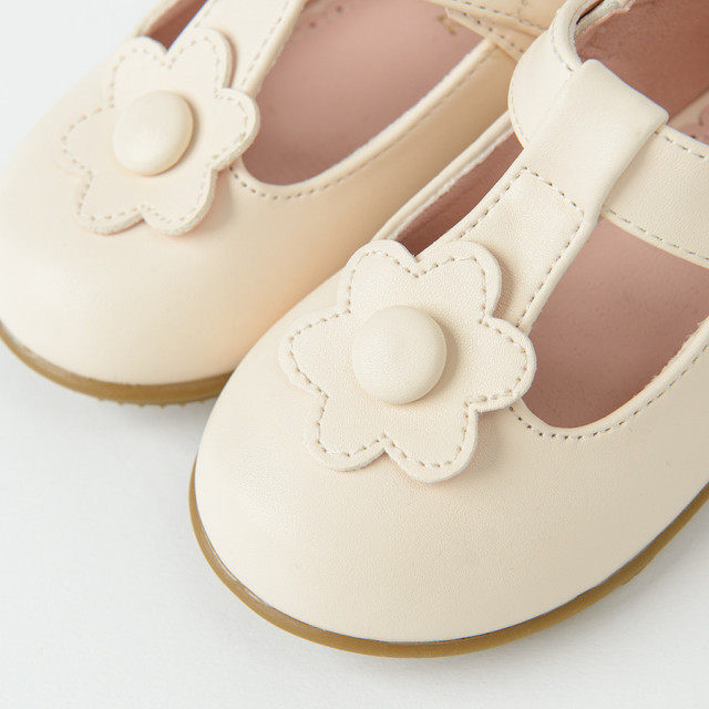 Балеринки, цвят: Кремав