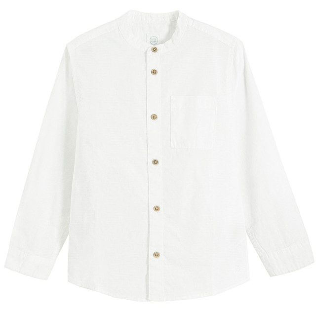 Риза с дълъг ръкав, цвят: Бял