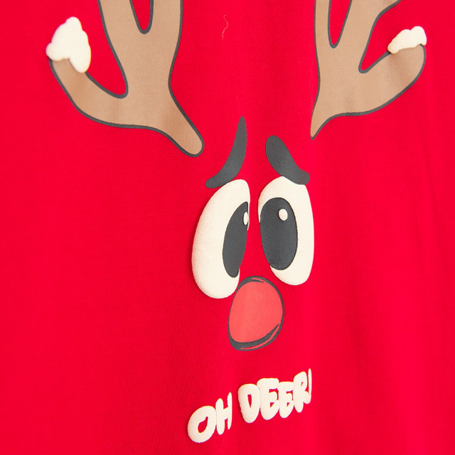 Тениска с дълъг ръкав, цвят: Червен