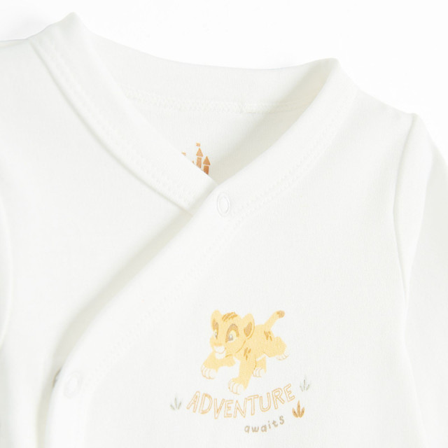 Боди с дълъг ръкав 2бр. THE LION KING, цвят: Бял