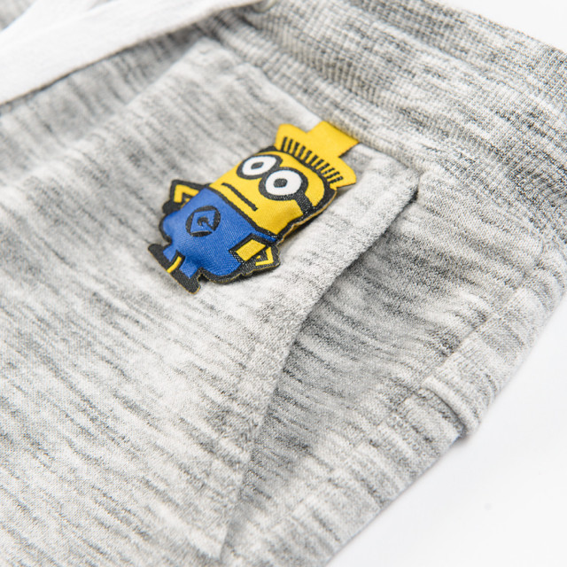 Спортен панталон MINIONS, цвят: Сив меланж
