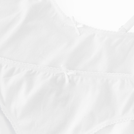 Комплект бельо, цвят: Бял