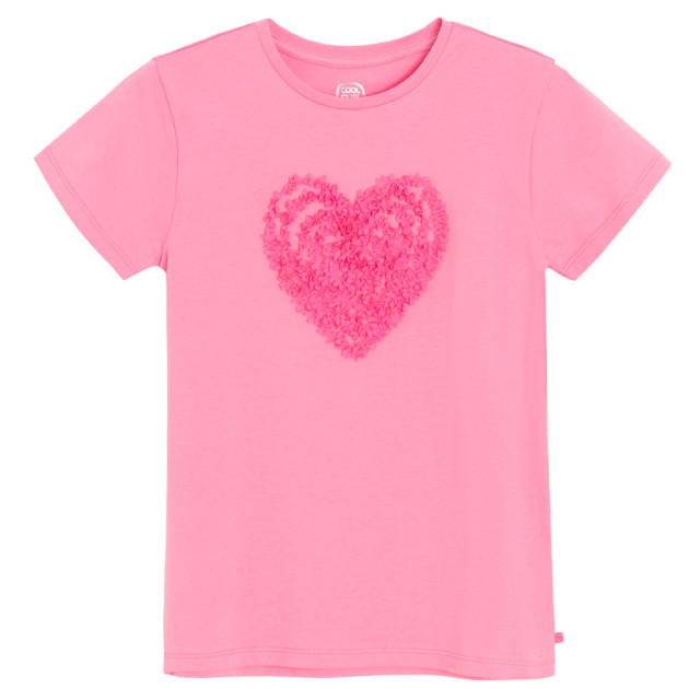 Тениска с къс ръкав, цвят: Розов