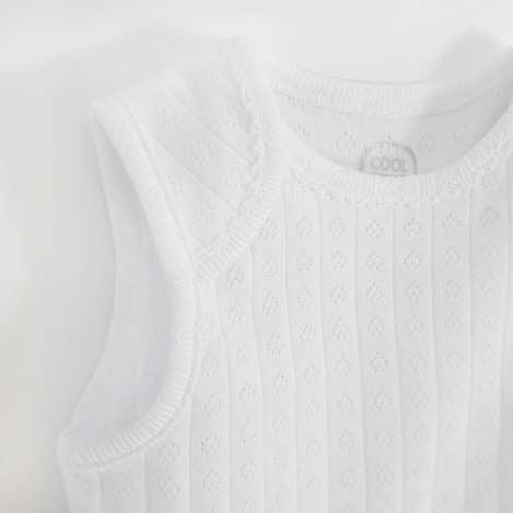 Бодита без ръкав 3бр., цвят: Бял