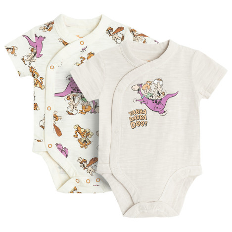 Боди с къс ръкав 2бр. FLINSTONES, цвят: Микс