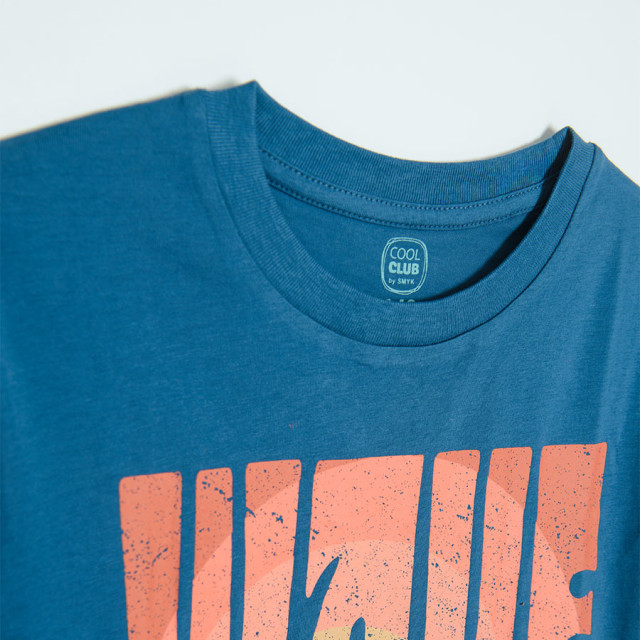 Тениска с къс ръкав, цвят: Морско син