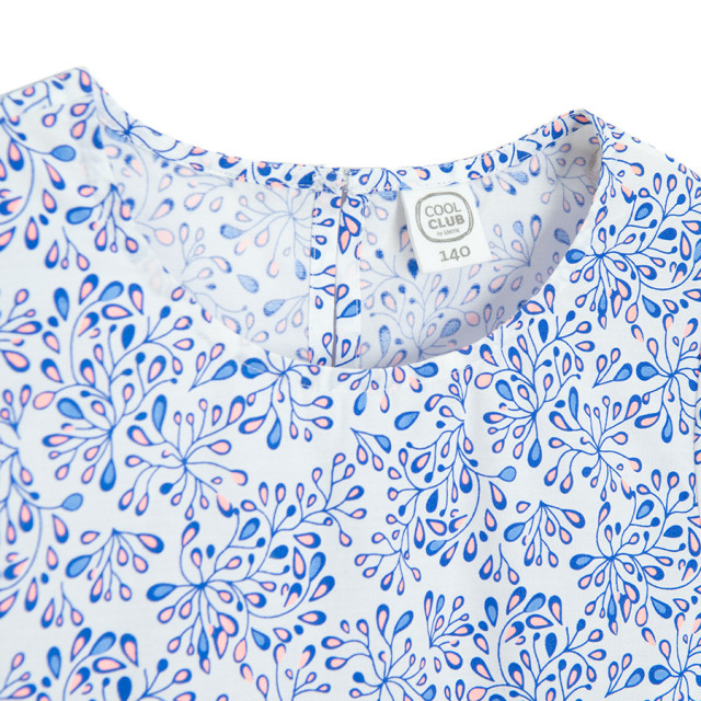 Рокля с къс ръкав, цвят: Бял