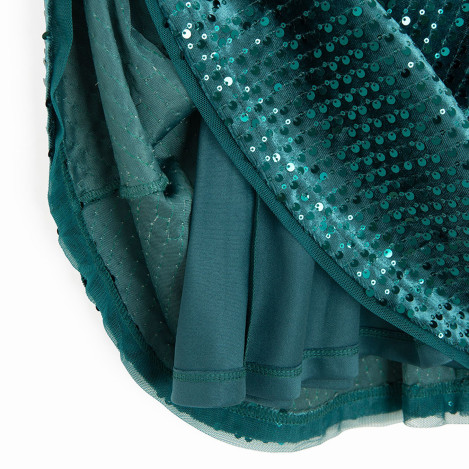 Рокля с къс ръкав, цвят: Зелен