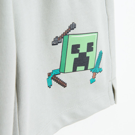 Шорти MINECRAFT, цвят: Сив меланж