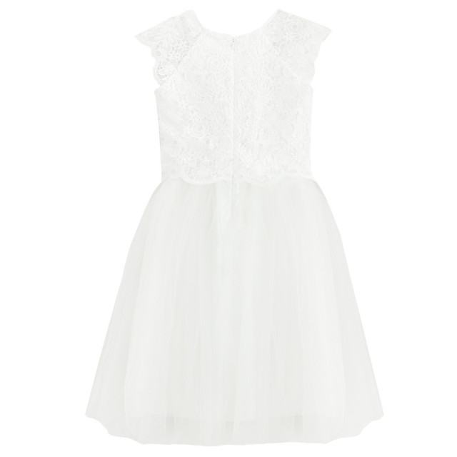 Рокля с къс ръкав, цвят: Бял