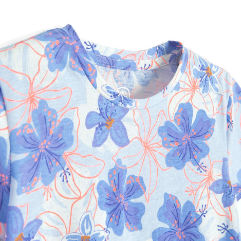 Рокля с къс ръкав, цвят: Син