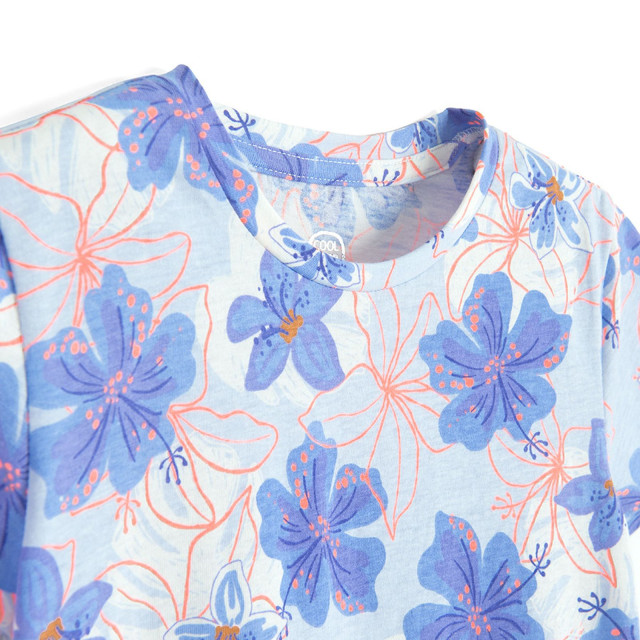 Рокля с къс ръкав, цвят: Син