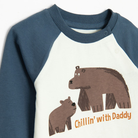 Тениска с дълъг ръкав, цвят: Бял