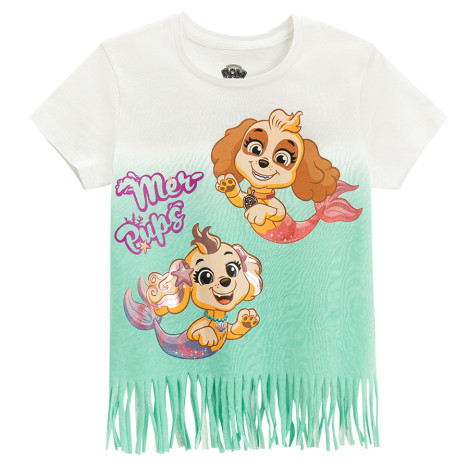 Блуза с къс ръкав PAW PATROL, цвят: Тюркоазен