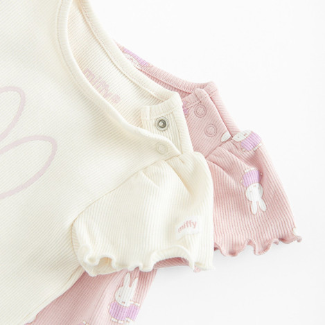 Боди с къс ръкав 2бр. MIFFY, цвят: Микс