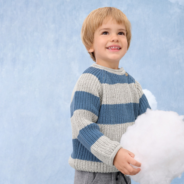 Пуловер, цвят: Сив меланж