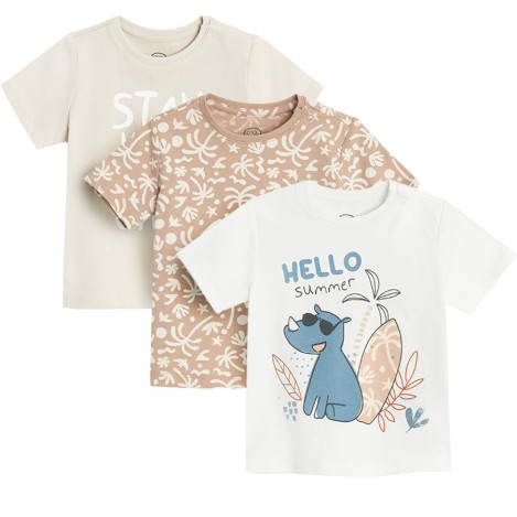 Тениска с къс ръкав 3бр., цвят: Микс