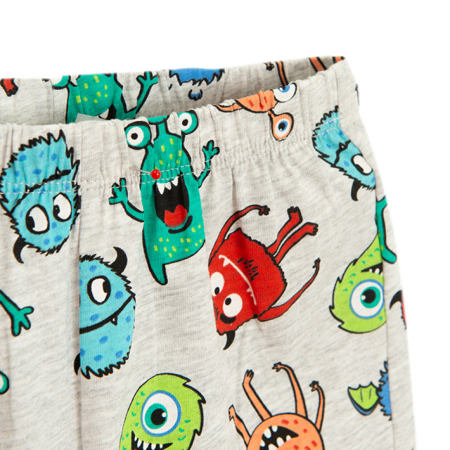 Пижама, цвят: Сив меланж