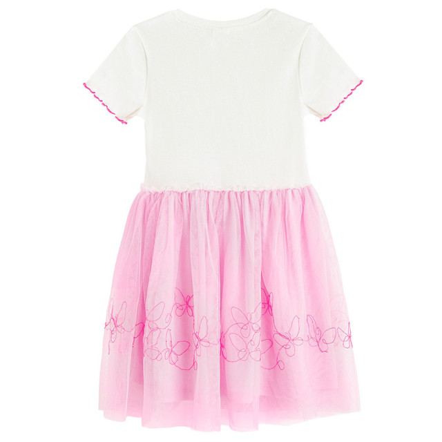 Рокля с къс ръкав, цвят: Розов