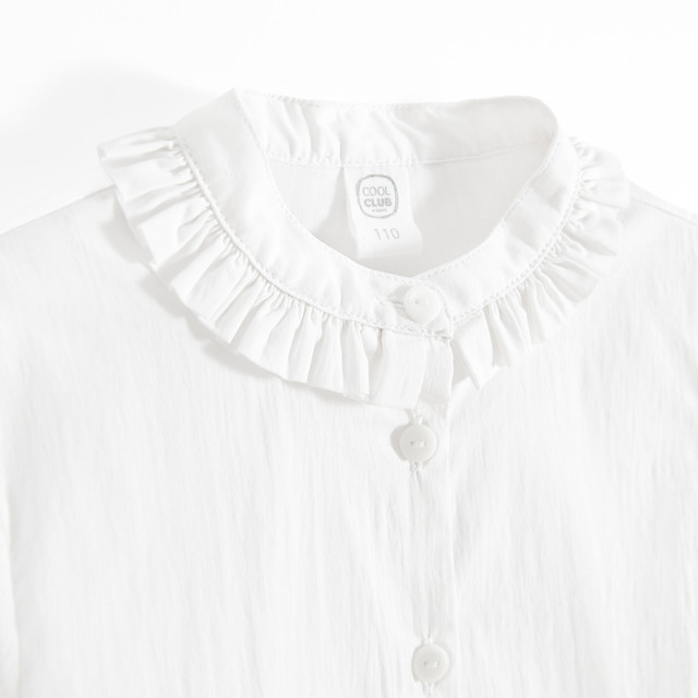 Риза с дълъг ръкав, цвят: Бял