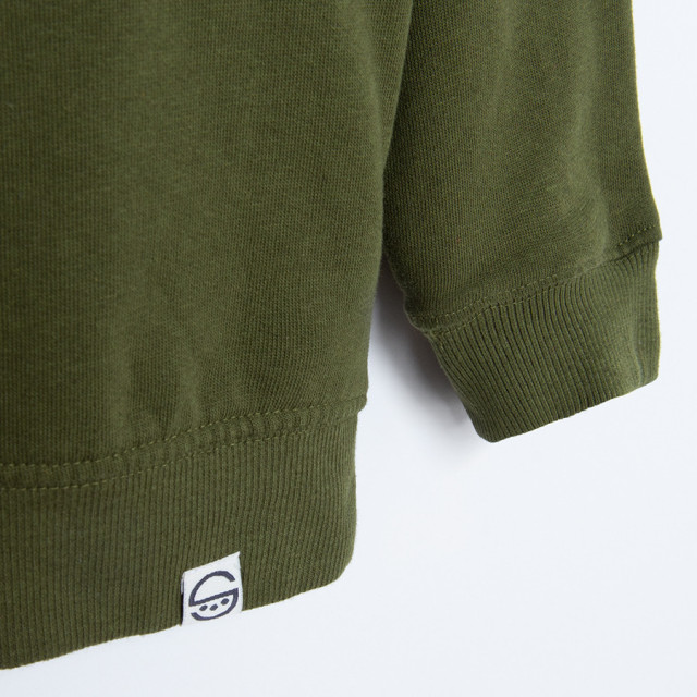 Блуза с дълъг ръкав, цвят: Зелен