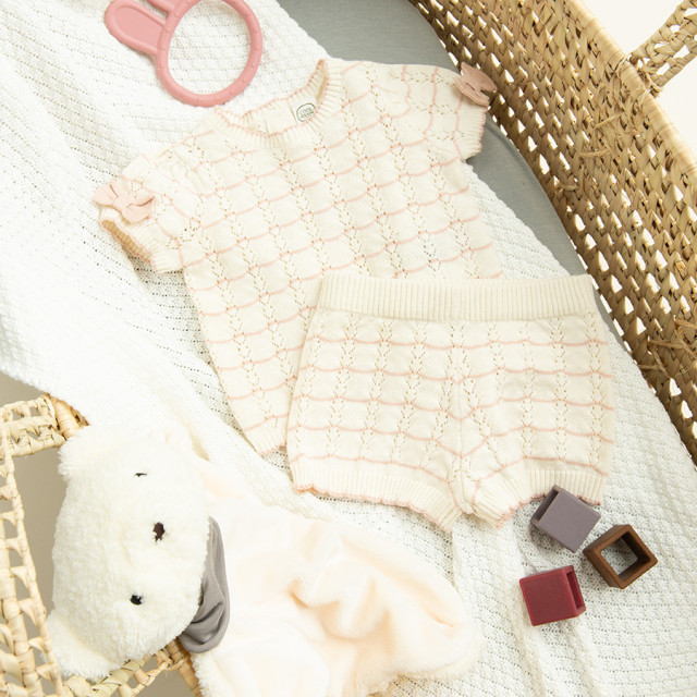 Комплект, цвят: Кремав