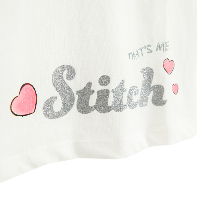 Тениска с къс ръкав LILO & STITCH, цвят: Бял