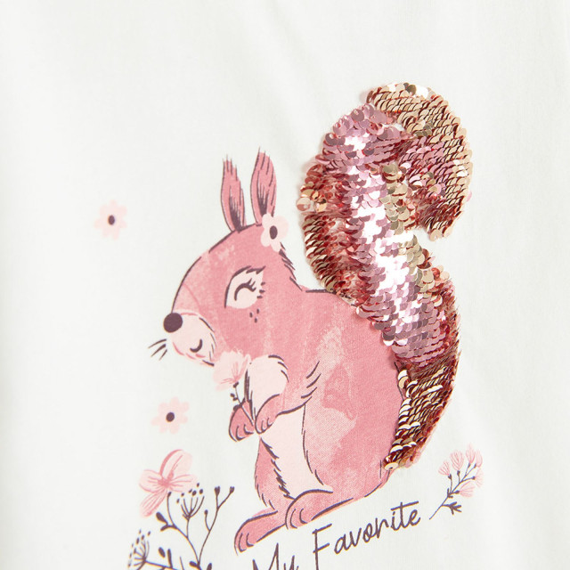 Тениска с дълъг ръкав, цвят: Бял