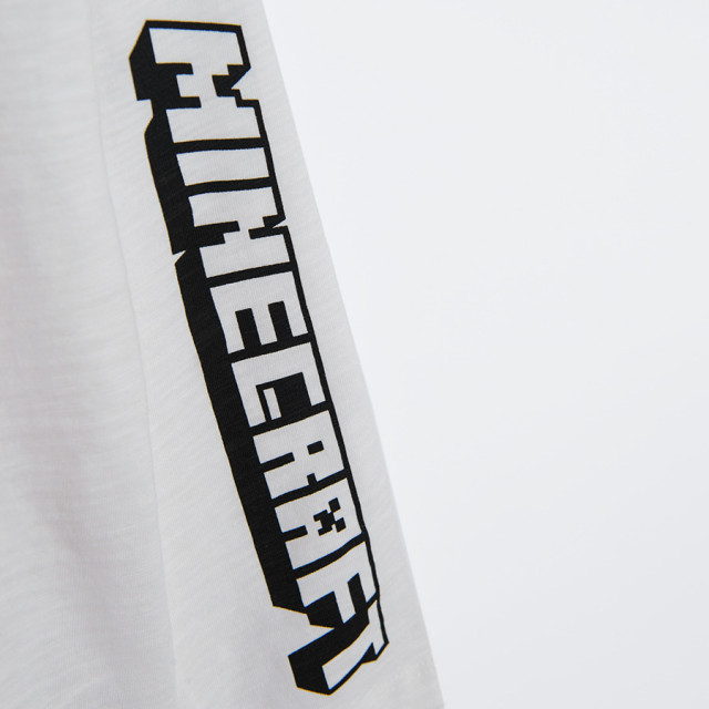 Тениска с дълъг ръкав MINECRAFT, цвят: Бял