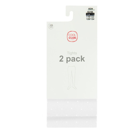 Чорапогащи 2бр., цвят: Бял